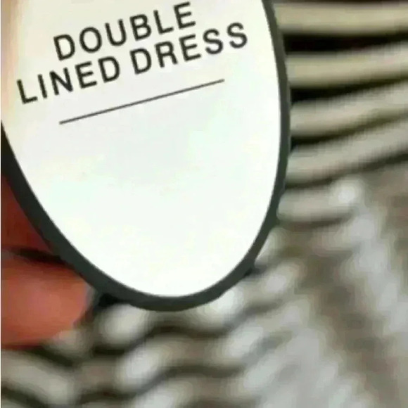 Soma double lined striped pullover asymmetrical jersey twist waist dress - Picture 5 of 7